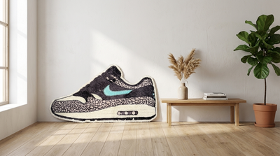 Cutout vloerkleed kiezen: jouw sneaker als kunstwerk in huis