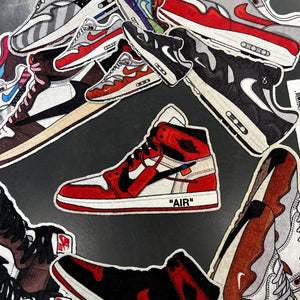 unieke sneaker vloerkleed