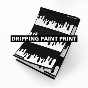 Dripping paint print - stencil voor het customizen - 2x A5 - Sneaker Essentials