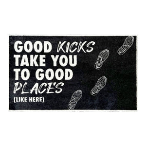 Sneaker vloerkleed - Good kicks take you to good places - Sneaker Essentials