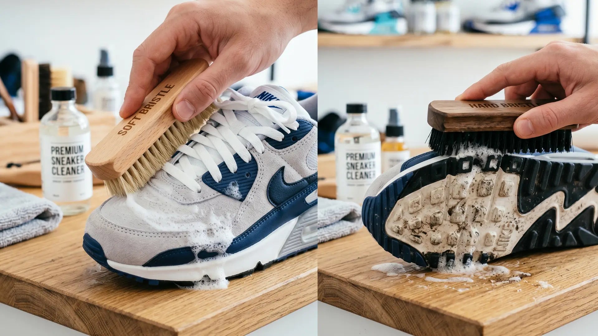 Zachte Vs. Harde Borstels Voor Sneakers