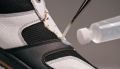 Gescheurde sneakers repareren: bovenwerk en scheuren lijmen