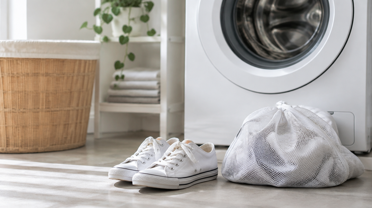 Mogen sneakers in de wasmachine?
