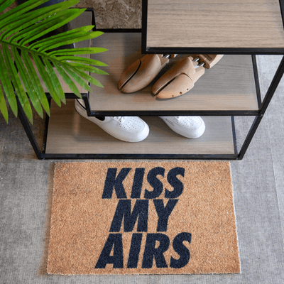 Sneaker doormat - Kiss My Airs natural faux coconut