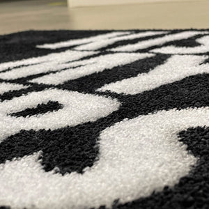 Sneaker vloerkleed - Kiss My Airs Zwart - Sneaker Essentials