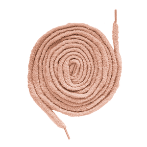 Sneaker Essentials - Premium laces - Fluffy - Donkerroze
