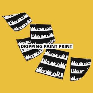 Dripping paint print - stencil voor het customizen - 2x A5 - Sneaker Essentials