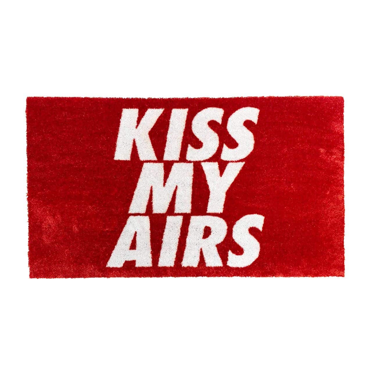 Sneaker vloerkleed - Kiss My Airs Rood - Sneaker Essentials