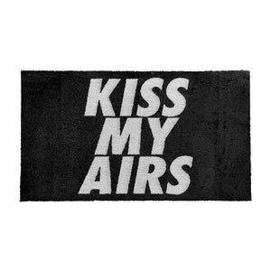 Sneaker vloerkleed - Kiss My Airs Zwart - Sneaker Essentials