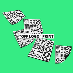 "OFF LOGO" designer print - stencil voor het customizen - 1x A5 - Sneaker Essentials