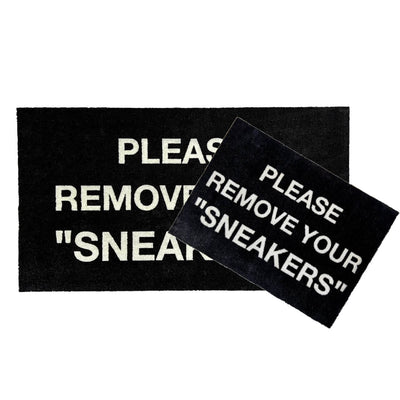 Sneaker rug - please remove your sneakers
