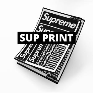 Sup designer print - stencil voor het customizen - 1x A5 - Sneaker Essentials