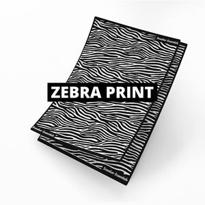Zebra print - stencil voor het customizen - 1x A4 + 1x A5 - Sneaker Essentials