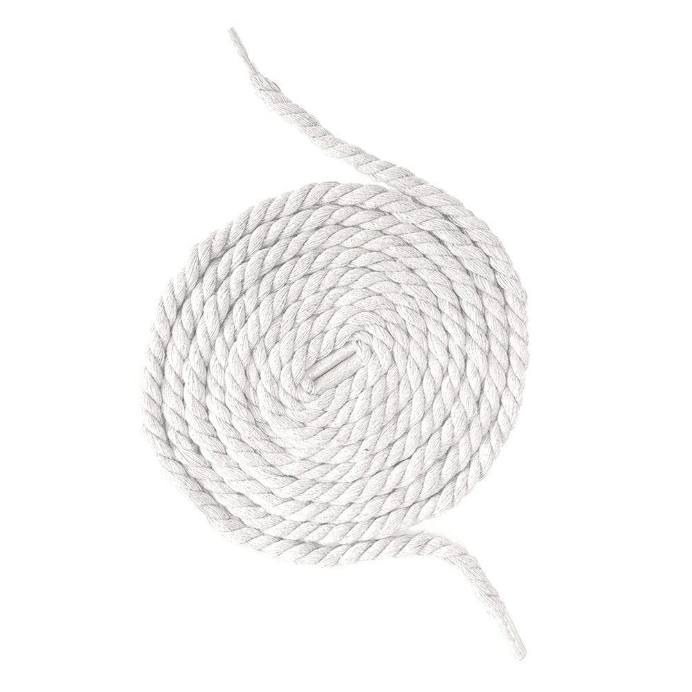 Sneaker Essentials - Lacets premium - Cordes - Blanc