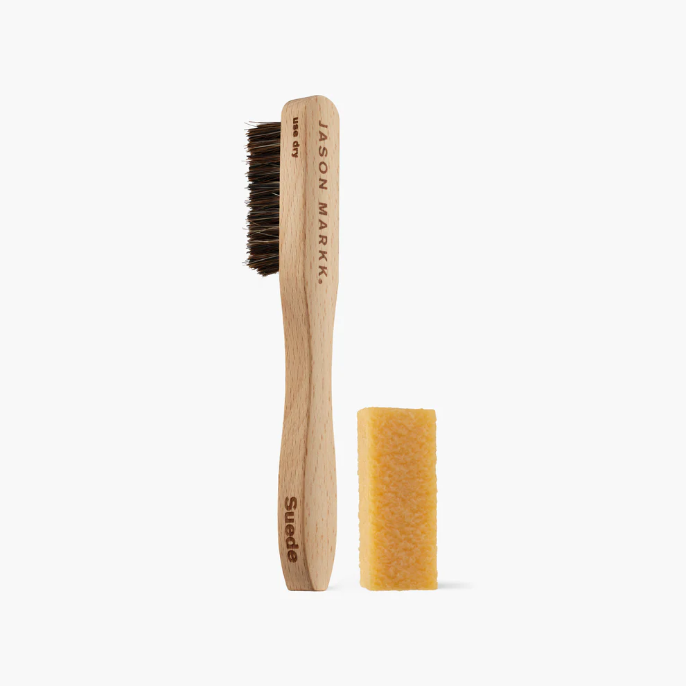 Kit de limpeza de camurça premium Jason Markk – Limpe tênis de camurça e nobuck com segurança
